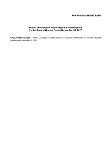 Thumbnail Hitachi Half-year Report 2025-h1