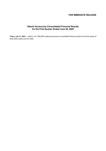 Thumbnail Hitachi Quarterly Report 2025-q1