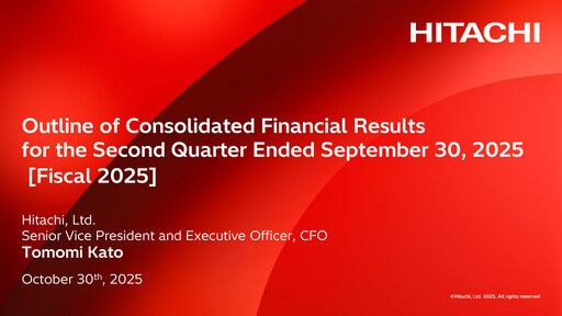 Miniature Hitachi Rapport trimestriel 2025-q2