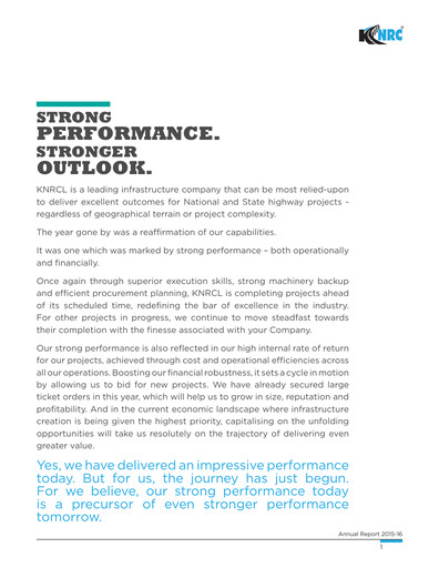 Thumbnail Knr Constructions
 Annual Report 2015-2016