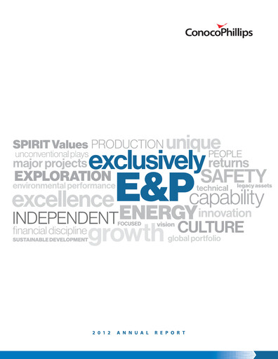 Thumbnail ConocoPhillips Annual Report 2012