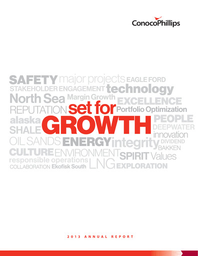 Thumbnail ConocoPhillips Annual Report 2013