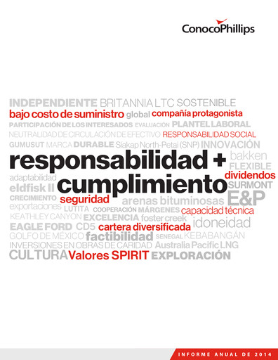 Thumbnail ConocoPhillips Annual Report 2014