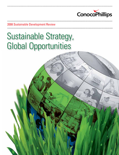 Thumbnail ConocoPhillips Sustainability Report 2008