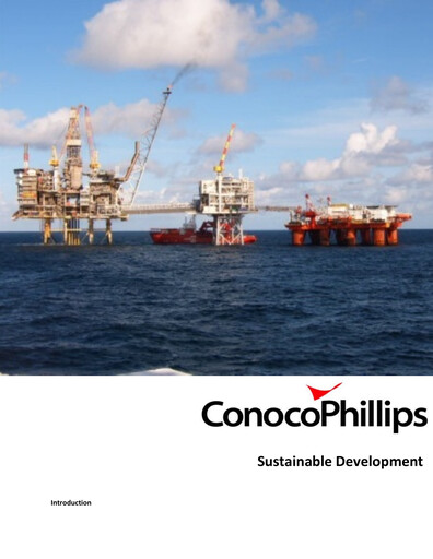Thumbnail ConocoPhillips Sustainability Report 2012