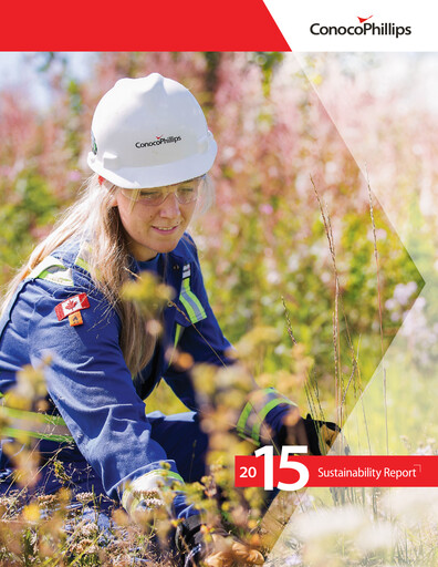 Thumbnail ConocoPhillips Sustainability Report 2015