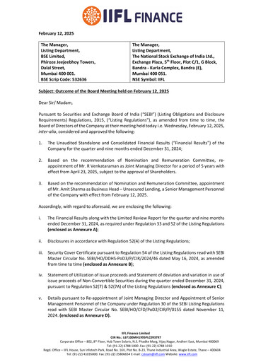 Thumbnail IIFL Finance Quarterly Report 2024-q3