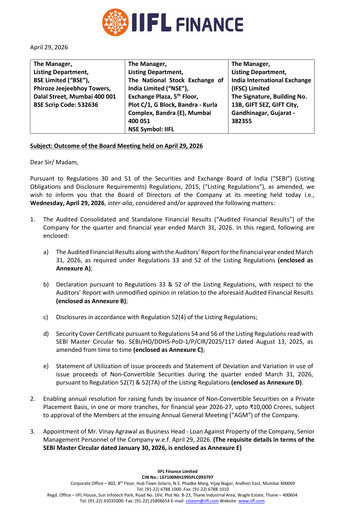 Miniature IIFL Finance Rapport trimestriel 2026-q4