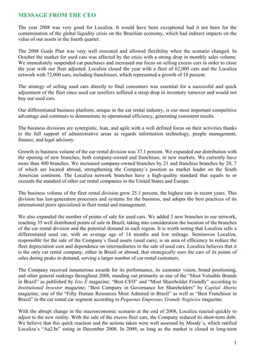 Thumbnail Localiza
 Financial Statement 2008