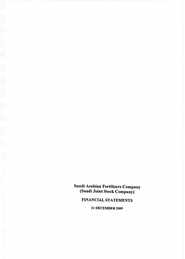 Thumbnail Saudi Arabian Fertilizer Company
 Financial Statement 2009