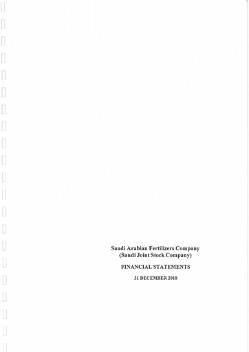 Thumbnail Saudi Arabian Fertilizer Company
 Financial Statement 2010
