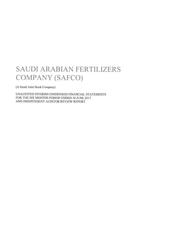 Thumbnail Saudi Arabian Fertilizer Company
 Financial Statement 2017-h1