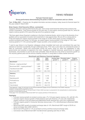 Thumbnail Experian Financial Report fy2021
