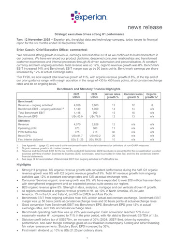 Miniature Experian Rapport semestriel fy2026-h1