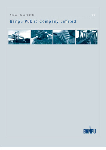 Thumbnail Banpu Public Company Annual Report 2003