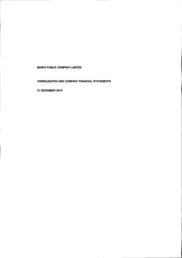 Thumbnail Banpu Public Company Financial Statement 2015