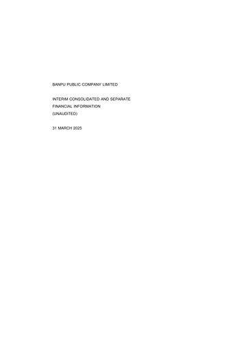 Thumbnail Banpu Public Company Quarterly Report 2025-q1