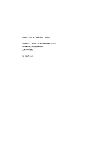Thumbnail Banpu Public Company Quarterly Report 2025-q2