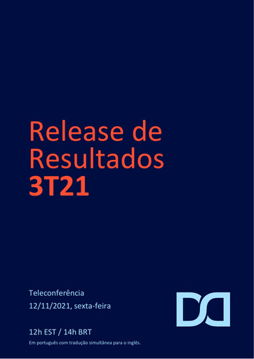Thumbnail Diagnosticos da America (DASA) Quarterly Report 2021-q3