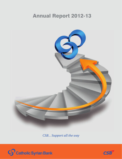 Thumbnail CSB Bank
 Annual Report 2012-2013