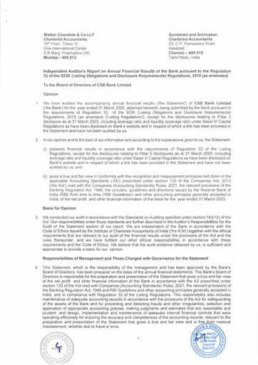 Thumbnail CSB Bank
 Financial Report 2025