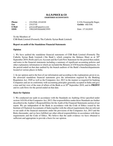 Thumbnail CSB Bank
 Half-year Report 2019-h1