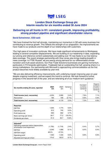 Thumbnail London Stock Exchange Half-year Report 2024-h1