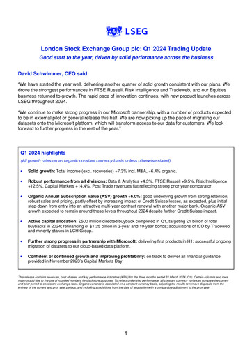 Thumbnail London Stock Exchange Quarterly Report 2024-q1