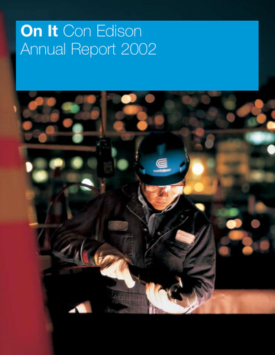 Thumbnail Consolidated Edison Annual Report 2002