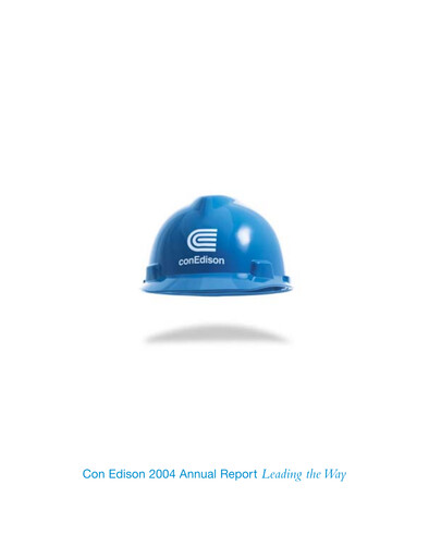 Thumbnail Consolidated Edison Annual Report 2004