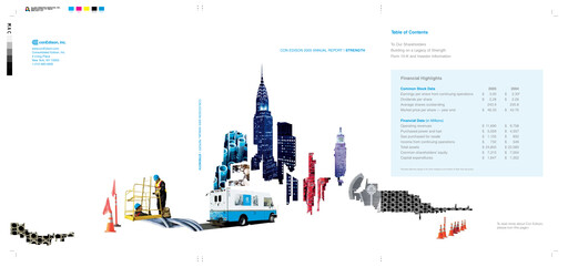 Thumbnail Consolidated Edison Annual Report 2005