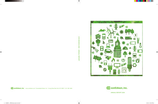Thumbnail Consolidated Edison Annual Report 2009