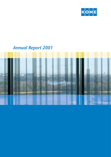 Thumbnail KONE Annual Report 2001