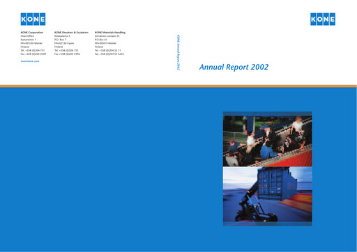 Thumbnail KONE Annual Report 2002