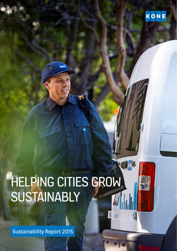 Thumbnail KONE Sustainability Report 2015