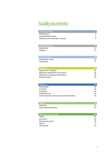 Thumbnail KONE Sustainability Report 2010