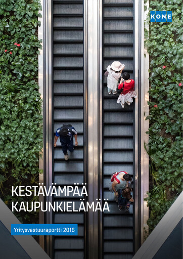 Thumbnail KONE Sustainability Report 2016