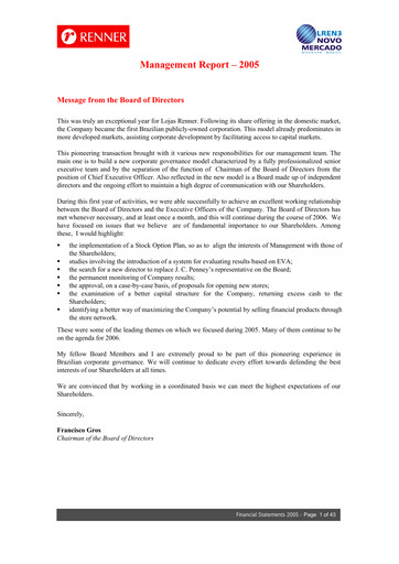 Thumbnail Lojas Renner Financial Statement 2005