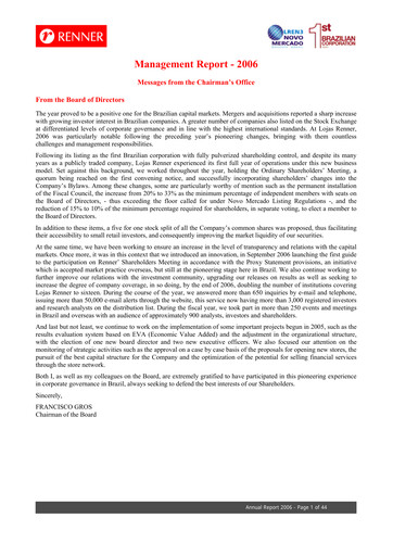 Thumbnail Lojas Renner Financial Statement 2006