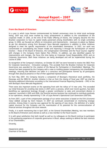 Thumbnail Lojas Renner Financial Statement 2007