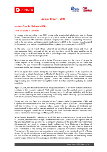 Thumbnail Lojas Renner Financial Statement 2008