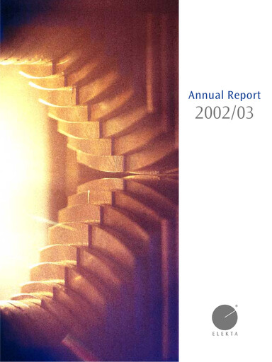 Thumbnail Elekta AB Annual Report 2002-2003