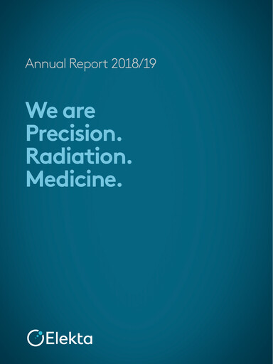 Thumbnail Elekta AB Annual Report 2018-2019