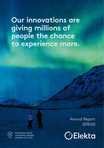 Thumbnail Elekta AB Annual Report 2019-2020