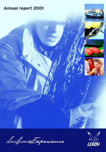 Thumbnail Leroy Seafood Annual Report 2001