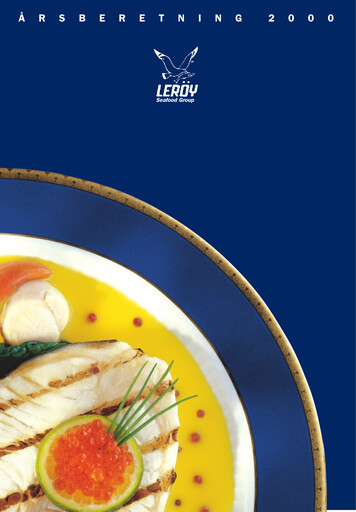 Vorschaubild Leroy Seafood Jahresbericht 2000