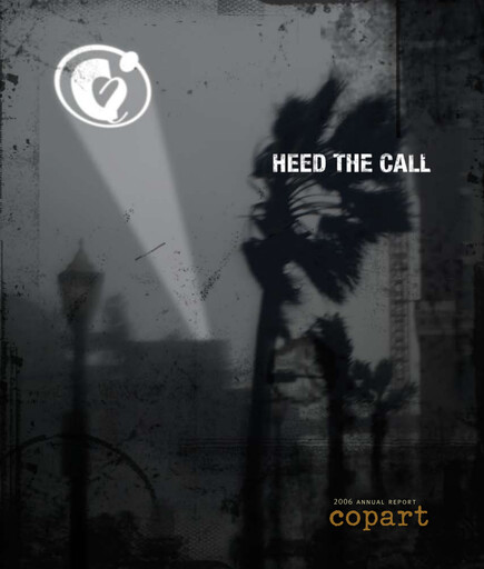 Thumbnail Copart
 Annual Report 2006