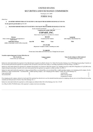 Thumbnail Copart
 Quarterly Report 2023-q3