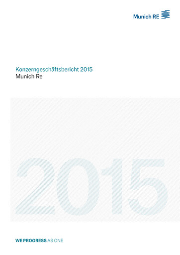 Vorschaubild Munich RE (Münchener Rück) Jahresbericht 2015