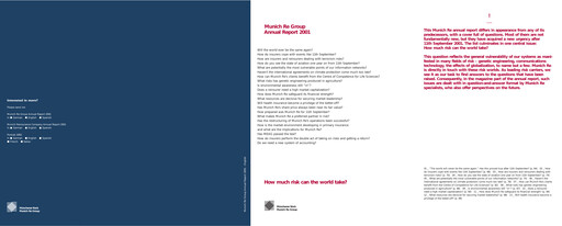 Vorschaubild Munich RE (Münchener Rück) Jahresbericht 2001